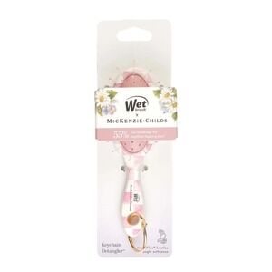 Wet Brush x MacKenzie-Childs Pink Courtly Check Keychain Detangler Hair Brush